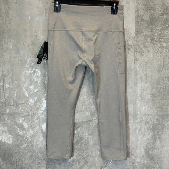 RBX Women’s Light Heather Grey High-Waist Active Pull-On Capri Leggings SZ S - Picture 2 of 9